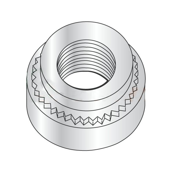 Newport Fasteners Self Clinching Lock Nut, M4-0.70, Steel, Zinc Plated, 6000 PK 127125 - main